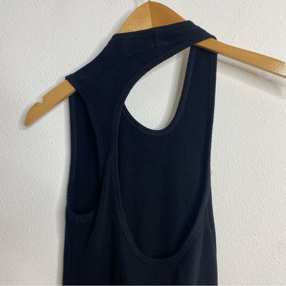 Helmut Lang Black Pulled Asymmetrical Tank Top - Picture 15 of 16